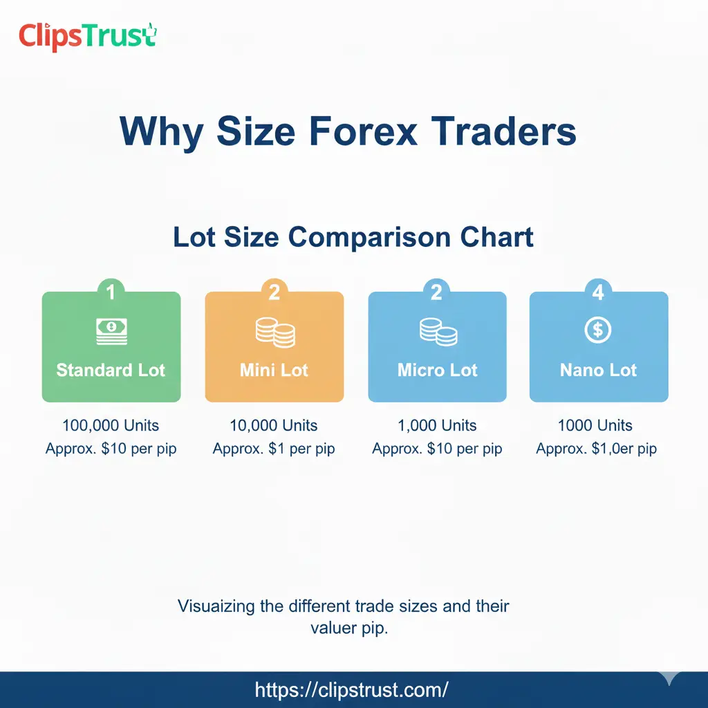 lot size comparison chart 